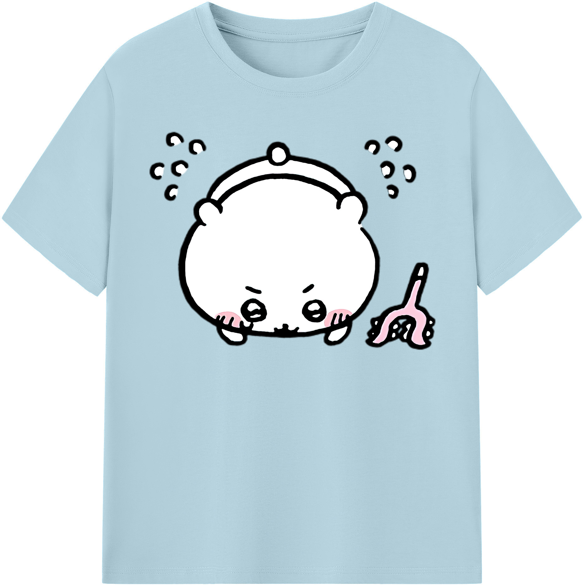 （画像用） ちいかわ ちいかわ Chii-kawa chiikawa 綿100％半袖Tシャツ（フロントプリント）